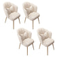 Scandinavian Dining Chair Solid Back Side Chair with 4 Metal Legs for Home Use Off-White 4 Piece Set Brass Gold Clearhalo ' kitchen&dining_furn' 'Dining Chairs' 'Dining Tables & Seating' 'dining_chair' 'furn' 'furn_dining_chair' 'Furniture' 'furniture_dining_chair' 'Kitchen & Dining Furniture' 'kitchen' 3598356