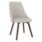 Scandinavian Beech Upholstered Side Chair Parsons Dining Chair for Home Brown Dark Gray 1 Piece Clearhalo ' kitchen&dining_furn' 'Dining Chairs' 'Dining Tables & Seating' 'dining_chair' 'furn' 'furn_dining_chair' 'Furniture' 'furniture_dining_chair' 'Kitchen & Dining Furniture' 'kitchen' 3598373