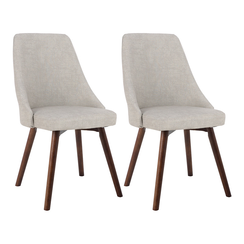 Scandinavian Beech Upholstered Side Chair Parsons Dining Chair for Home Brown Dark Gray 2 Piece Set Clearhalo ' kitchen&dining_furn' 'Dining Chairs' 'Dining Tables & Seating' 'dining_chair' 'furn' 'furn_dining_chair' 'Furniture' 'furniture_dining_chair' 'Kitchen & Dining Furniture' 'kitchen' 3598374