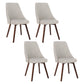Scandinavian Beech Upholstered Side Chair Parsons Dining Chair for Home Brown Dark Gray 4 Piece Set Clearhalo ' kitchen&dining_furn' 'Dining Chairs' 'Dining Tables & Seating' 'dining_chair' 'furn' 'furn_dining_chair' 'Furniture' 'furniture_dining_chair' 'Kitchen & Dining Furniture' 'kitchen' 3598376