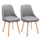 Scandinavian Beech Upholstered Side Chair Parsons Dining Chair for Home Natural Dark Gray 2 Piece Set Clearhalo ' kitchen&dining_furn' 'Dining Chairs' 'Dining Tables & Seating' 'dining_chair' 'furn' 'furn_dining_chair' 'Furniture' 'furniture_dining_chair' 'Kitchen & Dining Furniture' 'kitchen' 3598379