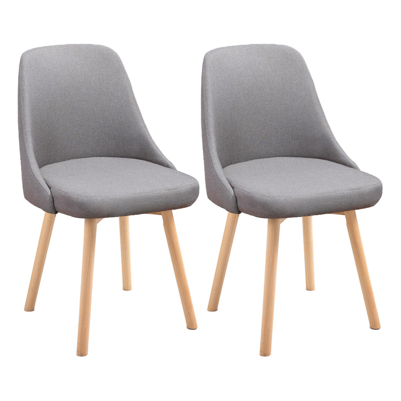 Scandinavian Beech Upholstered Side Chair Parsons Dining Chair for Home Natural Dark Gray 2 Piece Set Clearhalo ' kitchen&dining_furn' 'Dining Chairs' 'Dining Tables & Seating' 'dining_chair' 'furn' 'furn_dining_chair' 'Furniture' 'furniture_dining_chair' 'Kitchen & Dining Furniture' 'kitchen' 3598379