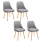 Scandinavian Beech Upholstered Side Chair Parsons Dining Chair for Home Natural Dark Gray 4 Piece Set Clearhalo ' kitchen&dining_furn' 'Dining Chairs' 'Dining Tables & Seating' 'dining_chair' 'furn' 'furn_dining_chair' 'Furniture' 'furniture_dining_chair' 'Kitchen & Dining Furniture' 'kitchen' 3598380