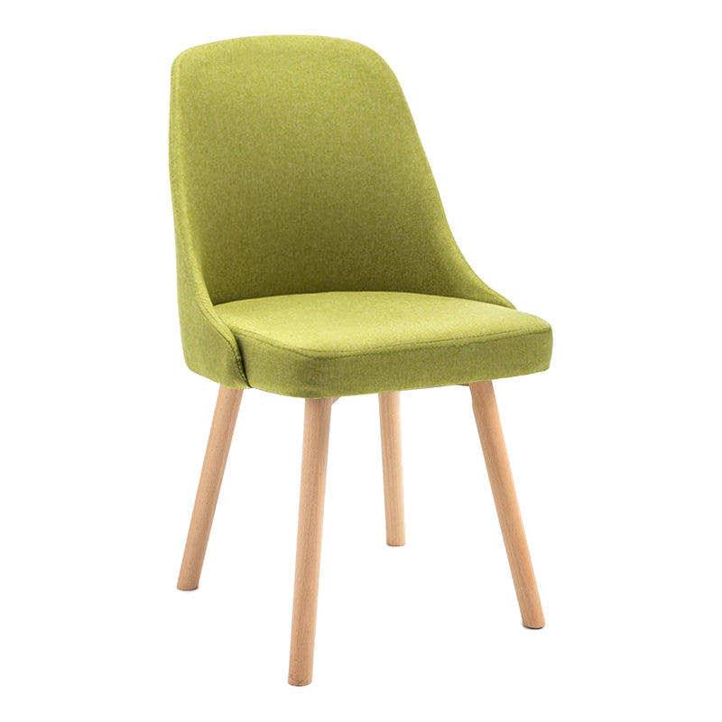Scandinavian Beech Upholstered Side Chair Parsons Dining Chair for Home Natural Turquoise 1 Piece Clearhalo ' kitchen&dining_furn' 'Dining Chairs' 'Dining Tables & Seating' 'dining_chair' 'furn' 'furn_dining_chair' 'Furniture' 'furniture_dining_chair' 'Kitchen & Dining Furniture' 'kitchen' 3598383
