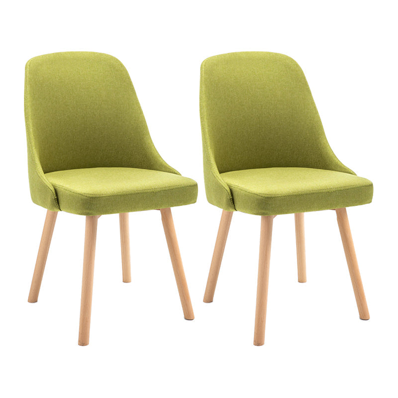 Scandinavian Beech Upholstered Side Chair Parsons Dining Chair for Home Natural Turquoise 2 Piece Set Clearhalo ' kitchen&dining_furn' 'Dining Chairs' 'Dining Tables & Seating' 'dining_chair' 'furn' 'furn_dining_chair' 'Furniture' 'furniture_dining_chair' 'Kitchen & Dining Furniture' 'kitchen' 3598384