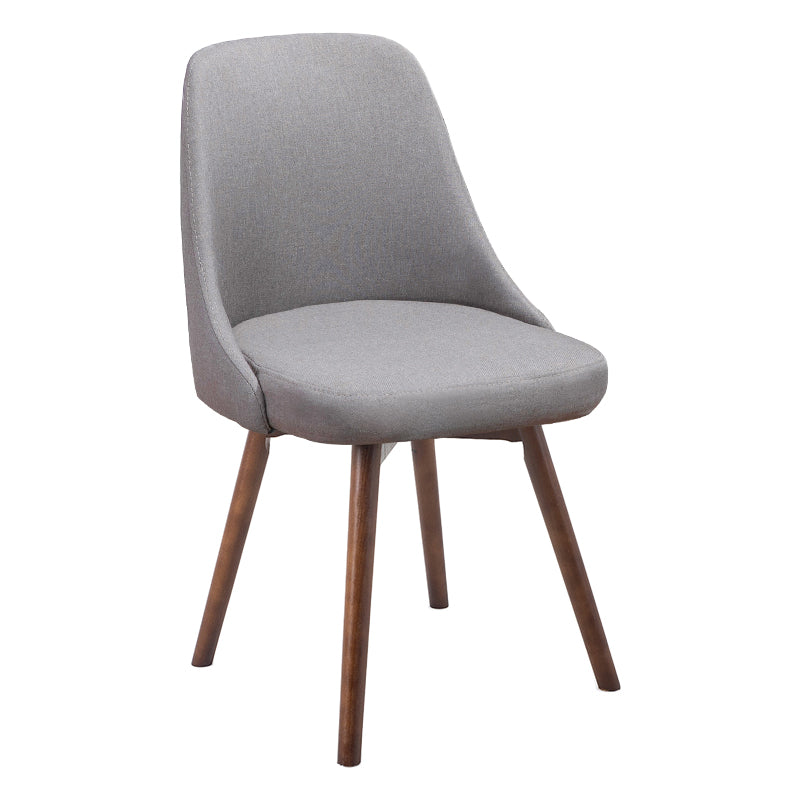 Scandinavian Beech Upholstered Side Chair Parsons Dining Chair for Home Walnut Dark Gray 1 Piece Clearhalo ' kitchen&dining_furn' 'Dining Chairs' 'Dining Tables & Seating' 'dining_chair' 'furn' 'furn_dining_chair' 'Furniture' 'furniture_dining_chair' 'Kitchen & Dining Furniture' 'kitchen' 3598389