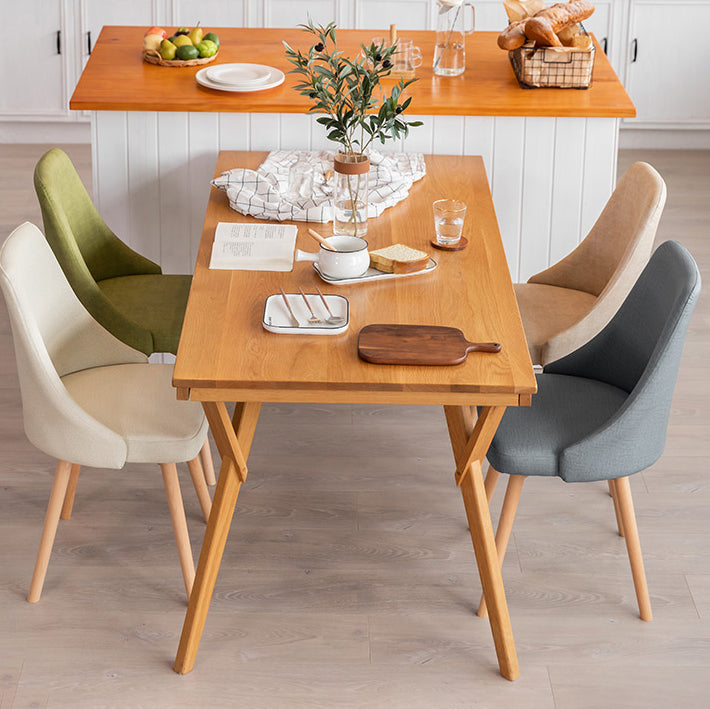 Scandinavian Beech Upholstered Side Chair Parsons Dining Chair for Home Clearhalo ' kitchen&dining_furn' 'Dining Chairs' 'Dining Tables & Seating' 'dining_chair' 'furn' 'furn_dining_chair' 'Furniture' 'furniture_dining_chair' 'Kitchen & Dining Furniture' 'kitchen' 3598391