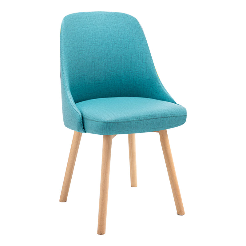 Scandinavian Beech Upholstered Side Chair Parsons Dining Chair for Home Wood Green 1 Piece Clearhalo ' kitchen&dining_furn' 'Dining Chairs' 'Dining Tables & Seating' 'dining_chair' 'furn' 'furn_dining_chair' 'Furniture' 'furniture_dining_chair' 'Kitchen & Dining Furniture' 'kitchen' 3598398