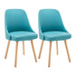 Scandinavian Beech Upholstered Side Chair Parsons Dining Chair for Home Wood Green 2 Piece Set Clearhalo ' kitchen&dining_furn' 'Dining Chairs' 'Dining Tables & Seating' 'dining_chair' 'furn' 'furn_dining_chair' 'Furniture' 'furniture_dining_chair' 'Kitchen & Dining Furniture' 'kitchen' 3598399