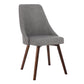 Scandinavian Beech Upholstered Side Chair Parsons Dining Chair for Home Walnut Gray 1 Piece Clearhalo ' kitchen&dining_furn' 'Dining Chairs' 'Dining Tables & Seating' 'dining_chair' 'furn' 'furn_dining_chair' 'Furniture' 'furniture_dining_chair' 'Kitchen & Dining Furniture' 'kitchen' 3598404