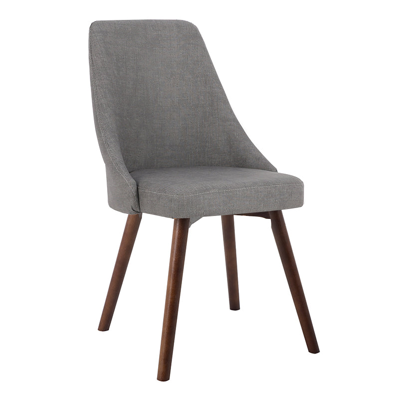 Scandinavian Beech Upholstered Side Chair Parsons Dining Chair for Home Walnut Gray 1 Piece Clearhalo ' kitchen&dining_furn' 'Dining Chairs' 'Dining Tables & Seating' 'dining_chair' 'furn' 'furn_dining_chair' 'Furniture' 'furniture_dining_chair' 'Kitchen & Dining Furniture' 'kitchen' 3598404
