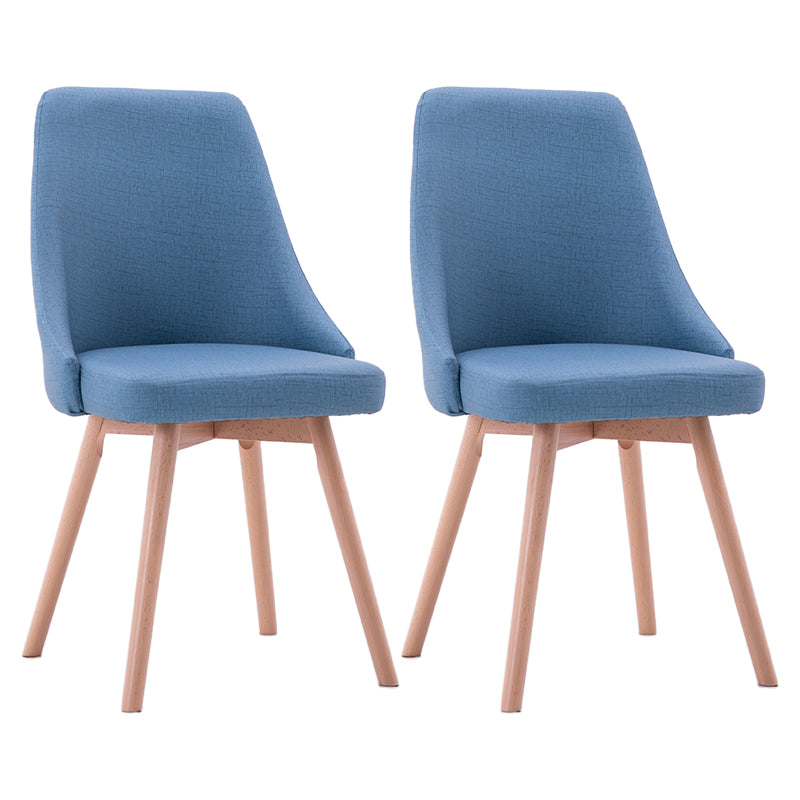 Scandinavian Beech Upholstered Side Chair Parsons Dining Chair for Home Wood Blue 2 Piece Set Clearhalo ' kitchen&dining_furn' 'Dining Chairs' 'Dining Tables & Seating' 'dining_chair' 'furn' 'furn_dining_chair' 'Furniture' 'furniture_dining_chair' 'Kitchen & Dining Furniture' 'kitchen' 3598411