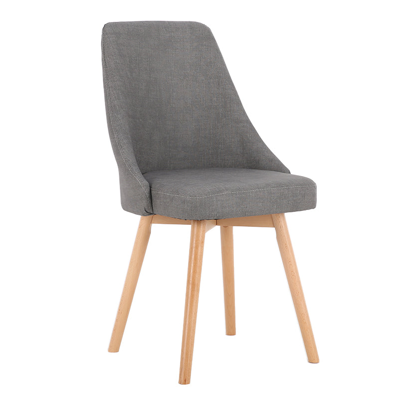 Scandinavian Beech Upholstered Side Chair Parsons Dining Chair for Home Wood Gray 1 Piece Clearhalo ' kitchen&dining_furn' 'Dining Chairs' 'Dining Tables & Seating' 'dining_chair' 'furn' 'furn_dining_chair' 'Furniture' 'furniture_dining_chair' 'Kitchen & Dining Furniture' 'kitchen' 3598416