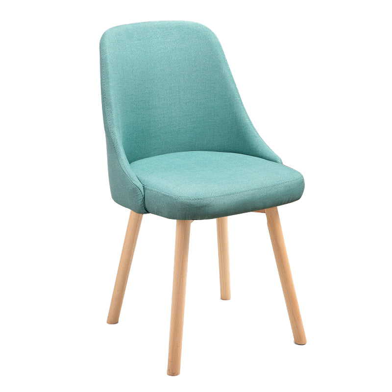 Scandinavian Beech Upholstered Side Chair Parsons Dining Chair for Home Natural Green 1 Piece Clearhalo ' kitchen&dining_furn' 'Dining Chairs' 'Dining Tables & Seating' 'dining_chair' 'furn' 'furn_dining_chair' 'Furniture' 'furniture_dining_chair' 'Kitchen & Dining Furniture' 'kitchen' 3598419