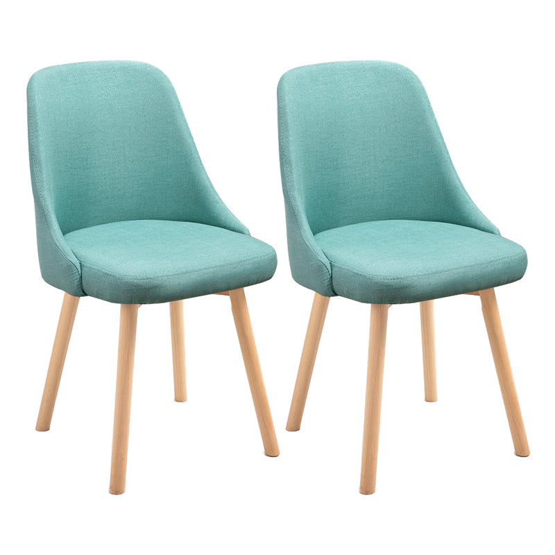 Scandinavian Beech Upholstered Side Chair Parsons Dining Chair for Home Natural Green 2 Piece Set Clearhalo ' kitchen&dining_furn' 'Dining Chairs' 'Dining Tables & Seating' 'dining_chair' 'furn' 'furn_dining_chair' 'Furniture' 'furniture_dining_chair' 'Kitchen & Dining Furniture' 'kitchen' 3598420