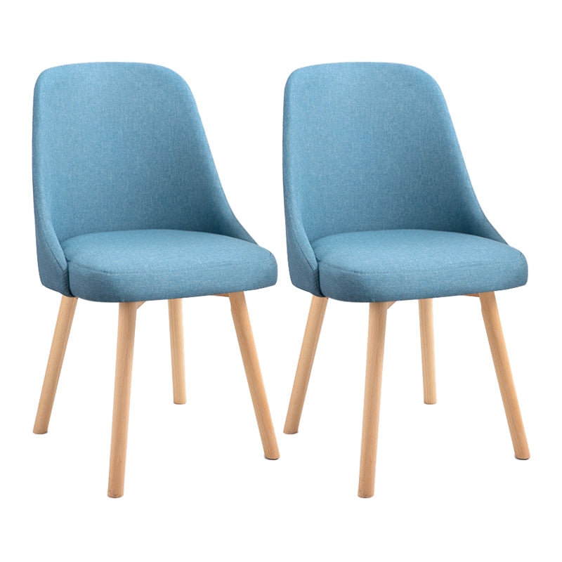 Scandinavian Beech Upholstered Side Chair Parsons Dining Chair for Home Natural Blue 2 Piece Set Clearhalo ' kitchen&dining_furn' 'Dining Chairs' 'Dining Tables & Seating' 'dining_chair' 'furn' 'furn_dining_chair' 'Furniture' 'furniture_dining_chair' 'Kitchen & Dining Furniture' 'kitchen' 3598423