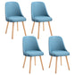 Scandinavian Beech Upholstered Side Chair Parsons Dining Chair for Home Natural Blue 4 Piece Set Clearhalo ' kitchen&dining_furn' 'Dining Chairs' 'Dining Tables & Seating' 'dining_chair' 'furn' 'furn_dining_chair' 'Furniture' 'furniture_dining_chair' 'Kitchen & Dining Furniture' 'kitchen' 3598424