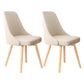 Scandinavian Beech Upholstered Side Chair Parsons Dining Chair for Home Natural Beige 2 Piece Set Clearhalo ' kitchen&dining_furn' 'Dining Chairs' 'Dining Tables & Seating' 'dining_chair' 'furn' 'furn_dining_chair' 'Furniture' 'furniture_dining_chair' 'Kitchen & Dining Furniture' 'kitchen' 3598426