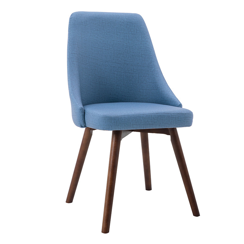 Scandinavian Beech Upholstered Side Chair Parsons Dining Chair for Home Brown Blue 1 Piece Clearhalo ' kitchen&dining_furn' 'Dining Chairs' 'Dining Tables & Seating' 'dining_chair' 'furn' 'furn_dining_chair' 'Furniture' 'furniture_dining_chair' 'Kitchen & Dining Furniture' 'kitchen' 3598428