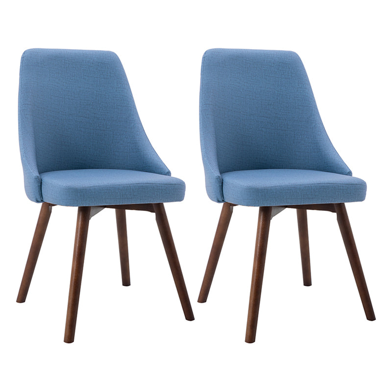 Scandinavian Beech Upholstered Side Chair Parsons Dining Chair for Home Brown Blue 2 Piece Set Clearhalo ' kitchen&dining_furn' 'Dining Chairs' 'Dining Tables & Seating' 'dining_chair' 'furn' 'furn_dining_chair' 'Furniture' 'furniture_dining_chair' 'Kitchen & Dining Furniture' 'kitchen' 3598429