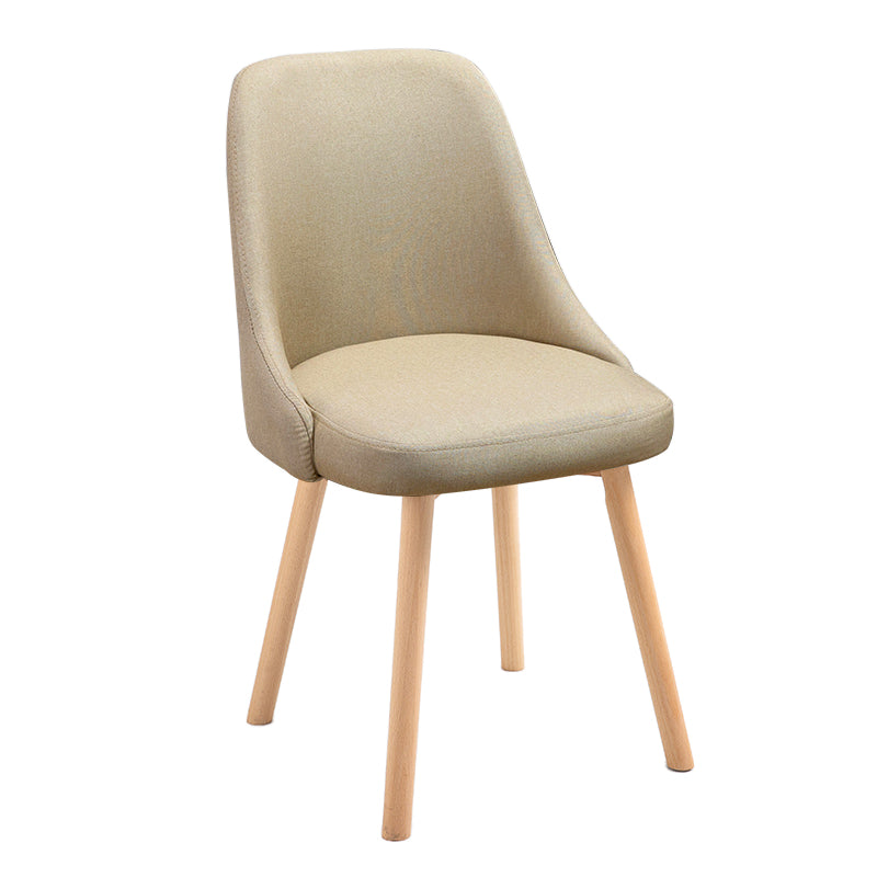 Scandinavian Beech Upholstered Side Chair Parsons Dining Chair for Home Natural Brown 1 Piece Clearhalo ' kitchen&dining_furn' 'Dining Chairs' 'Dining Tables & Seating' 'dining_chair' 'furn' 'furn_dining_chair' 'Furniture' 'furniture_dining_chair' 'Kitchen & Dining Furniture' 'kitchen' 3598437