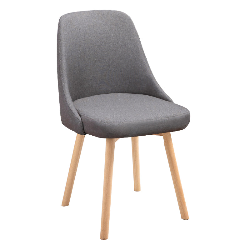 Scandinavian Beech Upholstered Side Chair Parsons Dining Chair for Home Natural Gray 1 Piece Clearhalo ' kitchen&dining_furn' 'Dining Chairs' 'Dining Tables & Seating' 'dining_chair' 'furn' 'furn_dining_chair' 'Furniture' 'furniture_dining_chair' 'Kitchen & Dining Furniture' 'kitchen' 3598440