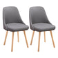 Scandinavian Beech Upholstered Side Chair Parsons Dining Chair for Home Natural Gray 2 Piece Set Clearhalo ' kitchen&dining_furn' 'Dining Chairs' 'Dining Tables & Seating' 'dining_chair' 'furn' 'furn_dining_chair' 'Furniture' 'furniture_dining_chair' 'Kitchen & Dining Furniture' 'kitchen' 3598441