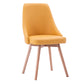 Scandinavian Beech Upholstered Side Chair Parsons Dining Chair for Home Natural Yellow 1 Piece Clearhalo ' kitchen&dining_furn' 'Dining Chairs' 'Dining Tables & Seating' 'dining_chair' 'furn' 'furn_dining_chair' 'Furniture' 'furniture_dining_chair' 'Kitchen & Dining Furniture' 'kitchen' 3598443