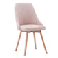 Scandinavian Beech Upholstered Side Chair Parsons Dining Chair for Home Natural Pink 1 Piece Clearhalo ' kitchen&dining_furn' 'Dining Chairs' 'Dining Tables & Seating' 'dining_chair' 'furn' 'furn_dining_chair' 'Furniture' 'furniture_dining_chair' 'Kitchen & Dining Furniture' 'kitchen' 3598449