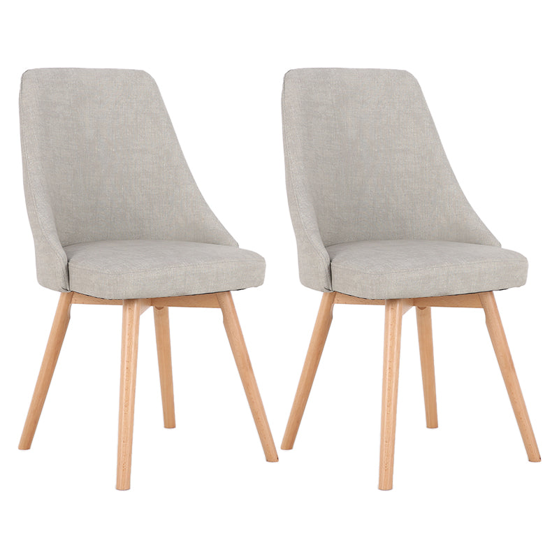 Scandinavian Beech Upholstered Side Chair Parsons Dining Chair for Home Wood Dark Gray 2 Piece Set Clearhalo ' kitchen&dining_furn' 'Dining Chairs' 'Dining Tables & Seating' 'dining_chair' 'furn' 'furn_dining_chair' 'Furniture' 'furniture_dining_chair' 'Kitchen & Dining Furniture' 'kitchen' 3598453