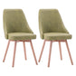 Scandinavian Beech Upholstered Side Chair Parsons Dining Chair for Home Wood Turquoise 2 Piece Set Clearhalo ' kitchen&dining_furn' 'Dining Chairs' 'Dining Tables & Seating' 'dining_chair' 'furn' 'furn_dining_chair' 'Furniture' 'furniture_dining_chair' 'Kitchen & Dining Furniture' 'kitchen' 3598456