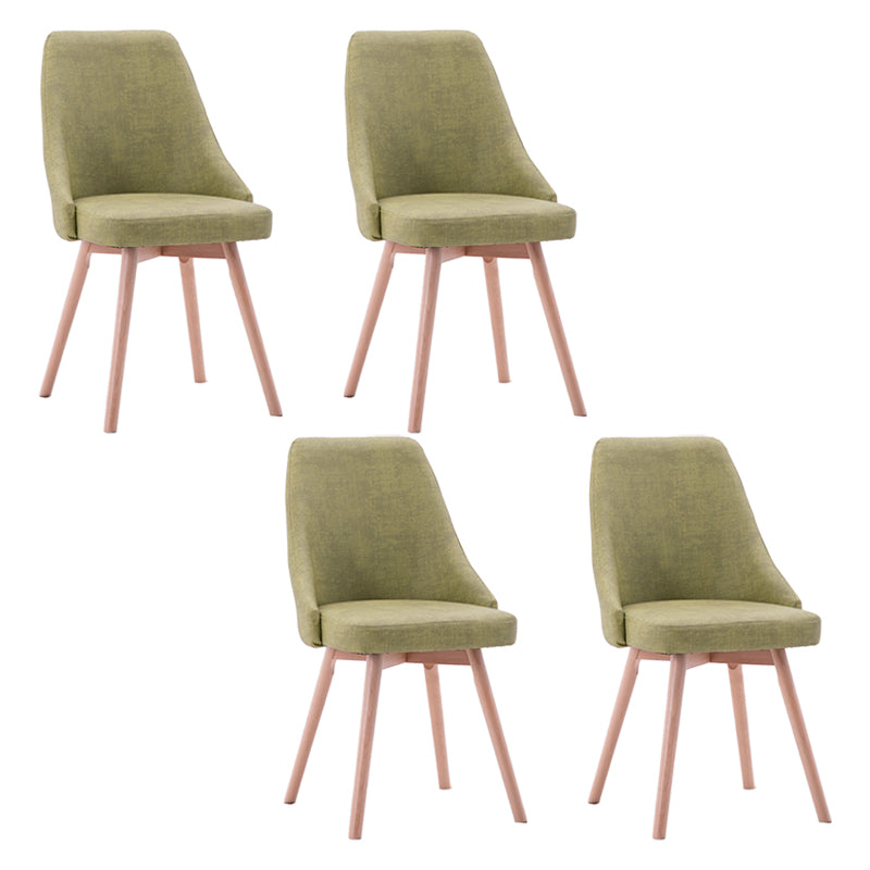 Scandinavian Beech Upholstered Side Chair Parsons Dining Chair for Home Wood Turquoise 4 Piece Set Clearhalo ' kitchen&dining_furn' 'Dining Chairs' 'Dining Tables & Seating' 'dining_chair' 'furn' 'furn_dining_chair' 'Furniture' 'furniture_dining_chair' 'Kitchen & Dining Furniture' 'kitchen' 3598457