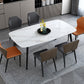 Sintered Stone Modern Dining Table Rectangle Table with 4 Legs for Home Clearhalo ' dining_table' 'Dining Tables & Seating' 'Dining Tables' 'furn' 'furn_dining_table' 'Furniture' 'furniture_dining_table' 'Kitchen & Dining Furniture' 'kitchen&dining_furn' 'kitchen' 'kitchen_dining_table' 3598469