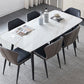 Sintered Stone Modern Dining Table Rectangle Table with 4 Legs for Home Clearhalo ' dining_table' 'Dining Tables & Seating' 'Dining Tables' 'furn' 'furn_dining_table' 'Furniture' 'furniture_dining_table' 'Kitchen & Dining Furniture' 'kitchen&dining_furn' 'kitchen' 'kitchen_dining_table' 3598473