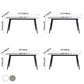Sintered Stone Modern Dining Table Rectangle Table with 4 Legs for Home Clearhalo ' dining_table' 'Dining Tables & Seating' 'Dining Tables' 'furn' 'furn_dining_table' 'Furniture' 'furniture_dining_table' 'Kitchen & Dining Furniture' 'kitchen&dining_furn' 'kitchen' 'kitchen_dining_table' 3598479