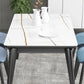 Rectangle Grey Tone Dining Table Sintered Stone Table Modern with 4 Legs Pedestal Clearhalo ' dining_table' 'Dining Tables & Seating' 'Dining Tables' 'furn' 'furn_dining_table' 'Furniture' 'furniture_dining_table' 'Kitchen & Dining Furniture' 'kitchen&dining_furn' 'kitchen' 'kitchen_dining_table' 3598487