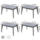 Rectangle Grey Tone Dining Table Sintered Stone Table Modern with 4 Legs Pedestal Clearhalo ' dining_table' 'Dining Tables & Seating' 'Dining Tables' 'furn' 'furn_dining_table' 'Furniture' 'furniture_dining_table' 'Kitchen & Dining Furniture' 'kitchen&dining_furn' 'kitchen' 'kitchen_dining_table' 3598490