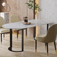 Contemporary Dining Table Sintered Stone Table with Sled Base for Dining Clearhalo ' dining_table' 'Dining Tables & Seating' 'Dining Tables' 'furn' 'furn_dining_table' 'Furniture' 'furniture_dining_table' 'Kitchen & Dining Furniture' 'kitchen&dining_furn' 'kitchen' 'kitchen_dining_table' 3598500