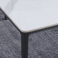Rectangle 4 Legs Modern Dining Table Two-Color Fixed Table with Sintered Stone Clearhalo ' dining_table' 'Dining Tables & Seating' 'Dining Tables' 'furn' 'furn_dining_table' 'Furniture' 'furniture_dining_table' 'Kitchen & Dining Furniture' 'kitchen&dining_furn' 'kitchen' 'kitchen_dining_table' 3598540