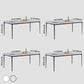 Rectangle 4 Legs Modern Dining Table Two-Color Fixed Table with Sintered Stone Clearhalo ' dining_table' 'Dining Tables & Seating' 'Dining Tables' 'furn' 'furn_dining_table' 'Furniture' 'furniture_dining_table' 'Kitchen & Dining Furniture' 'kitchen&dining_furn' 'kitchen' 'kitchen_dining_table' 3598544