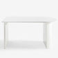 Contemporary Dining Table Sintered Stone Table with Double Pedestal for Dining White Without Chairs Clearhalo ' dining_table' 'Dining Tables & Seating' 'Dining Tables' 'furn' 'furn_dining_table' 'Furniture' 'furniture_dining_table' 'Kitchen & Dining Furniture' 'kitchen&dining_furn' 'kitchen' 'kitchen_dining_table' 3598551