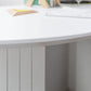 Contemporary Dining Table Sintered Stone Table with Double Pedestal for Dining Clearhalo ' dining_table' 'Dining Tables & Seating' 'Dining Tables' 'furn' 'furn_dining_table' 'Furniture' 'furniture_dining_table' 'Kitchen & Dining Furniture' 'kitchen&dining_furn' 'kitchen' 'kitchen_dining_table' 3598552