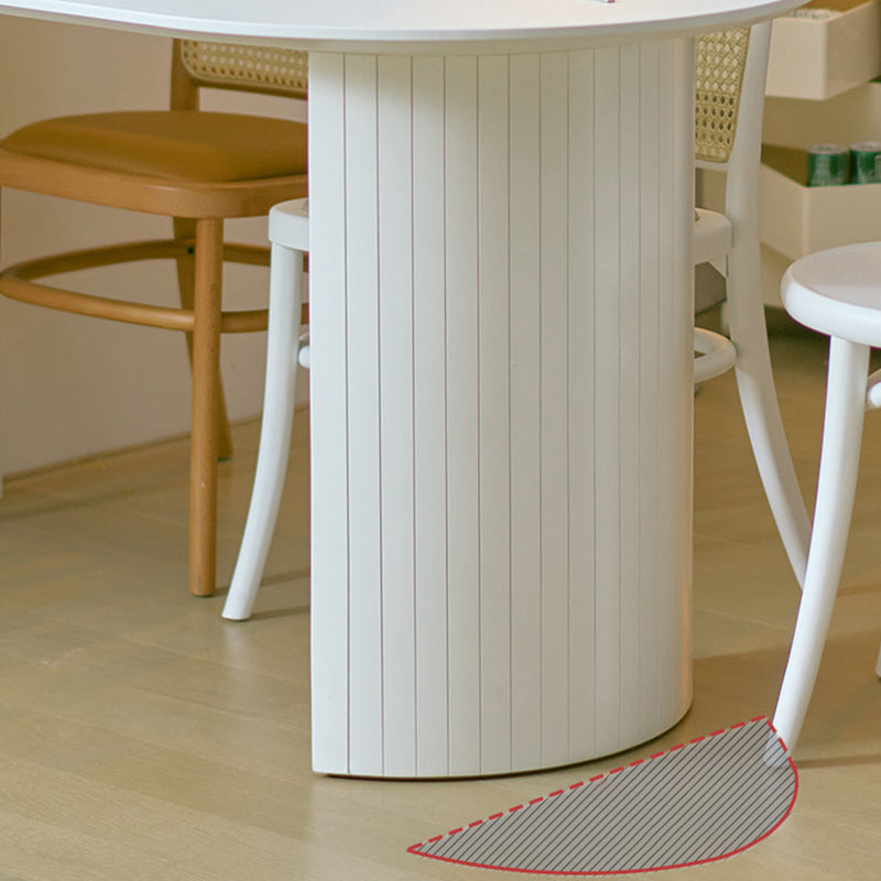 Contemporary Dining Table Sintered Stone Table with Double Pedestal for Dining Clearhalo ' dining_table' 'Dining Tables & Seating' 'Dining Tables' 'furn' 'furn_dining_table' 'Furniture' 'furniture_dining_table' 'Kitchen & Dining Furniture' 'kitchen&dining_furn' 'kitchen' 'kitchen_dining_table' 3598553