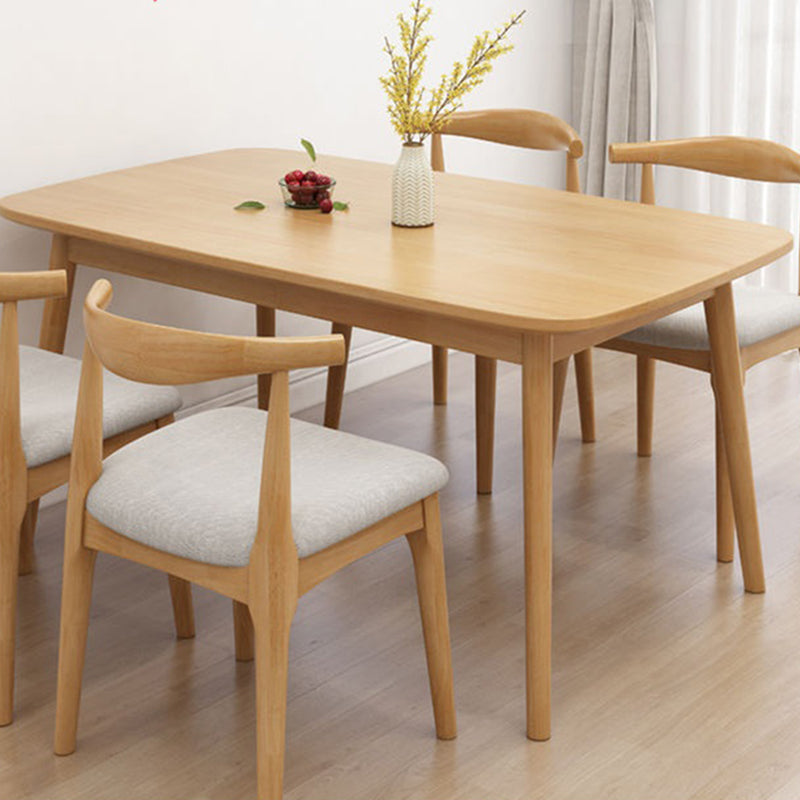 Modern Style Solid Wood Dining Table Brown Rectangle Table for Kitchen Dining Room, 47"L x 29.5"H Clearhalo ' dining_table' 'Dining Tables & Seating' 'Dining Tables' 'furn' 'furn_dining_table' 'Furniture' 'furniture_dining_table' 'Kitchen & Dining Furniture' 'kitchen&dining_furn' 'kitchen' 'kitchen_dining_table' 3598573
