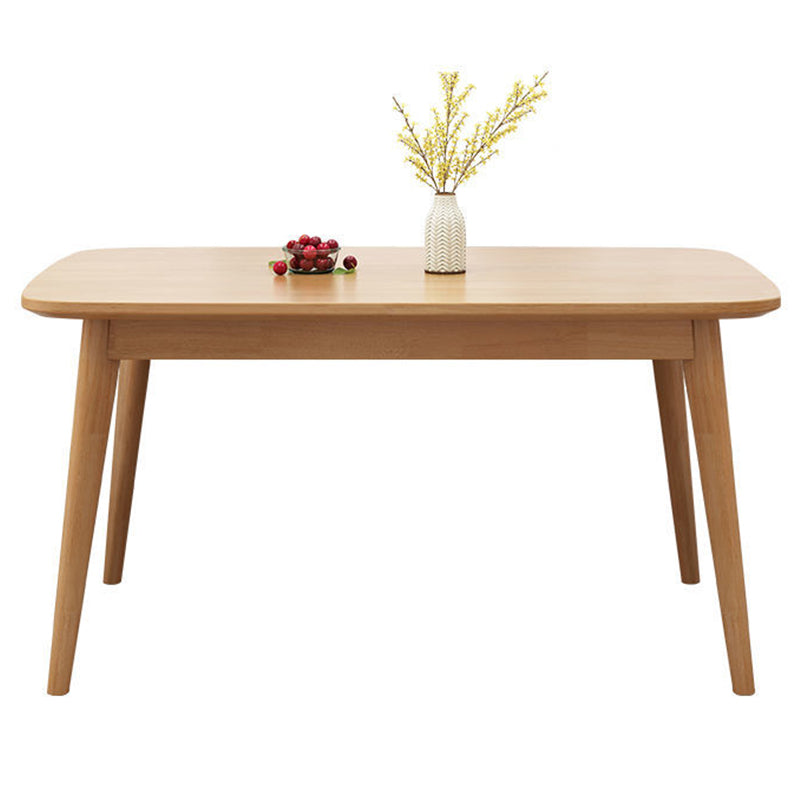 Modern Style Solid Wood Dining Table Brown Rectangle Table for Kitchen Dining Room, 47"L x 29.5"H Four Leg Without Chairs Clearhalo ' dining_table' 'Dining Tables & Seating' 'Dining Tables' 'furn' 'furn_dining_table' 'Furniture' 'furniture_dining_table' 'Kitchen & Dining Furniture' 'kitchen&dining_furn' 'kitchen' 'kitchen_dining_table' 3598574