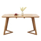 Modern Style Solid Wood Dining Table Brown Rectangle Table for Kitchen Dining Room, 47"L x 29.5"H Double Pedestal Without Chairs Clearhalo ' dining_table' 'Dining Tables & Seating' 'Dining Tables' 'furn' 'furn_dining_table' 'Furniture' 'furniture_dining_table' 'Kitchen & Dining Furniture' 'kitchen&dining_furn' 'kitchen' 'kitchen_dining_table' 3598575