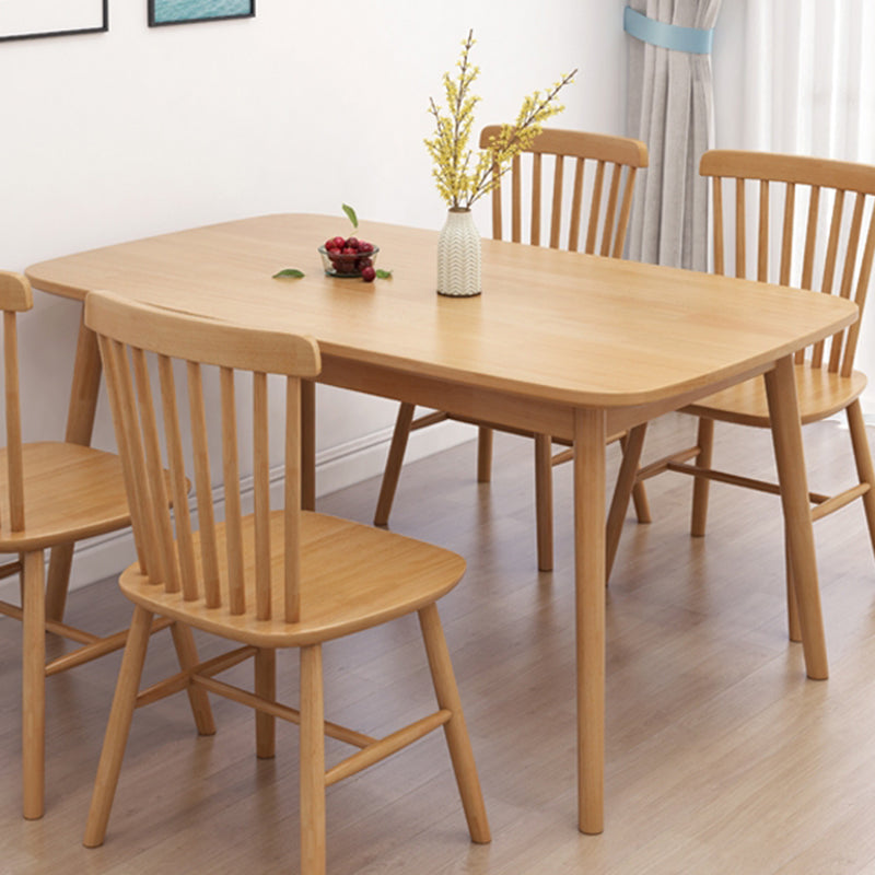 Modern Style Solid Wood Dining Table Brown Rectangle Table for Kitchen Dining Room, 47"L x 29.5"H Clearhalo ' dining_table' 'Dining Tables & Seating' 'Dining Tables' 'furn' 'furn_dining_table' 'Furniture' 'furniture_dining_table' 'Kitchen & Dining Furniture' 'kitchen&dining_furn' 'kitchen' 'kitchen_dining_table' 3598576