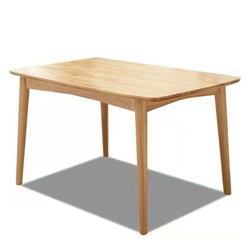 Modern Style Solid Wood Dining Table Brown Rectangle Table for Kitchen Dining Room, 47"L x 29.5"H Clearhalo ' dining_table' 'Dining Tables & Seating' 'Dining Tables' 'furn' 'furn_dining_table' 'Furniture' 'furniture_dining_table' 'Kitchen & Dining Furniture' 'kitchen&dining_furn' 'kitchen' 'kitchen_dining_table' 3598579