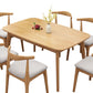 Modern Style Solid Wood Dining Table Brown Rectangle Table for Kitchen Dining Room, 47"L x 29.5"H Clearhalo ' dining_table' 'Dining Tables & Seating' 'Dining Tables' 'furn' 'furn_dining_table' 'Furniture' 'furniture_dining_table' 'Kitchen & Dining Furniture' 'kitchen&dining_furn' 'kitchen' 'kitchen_dining_table' 3598580