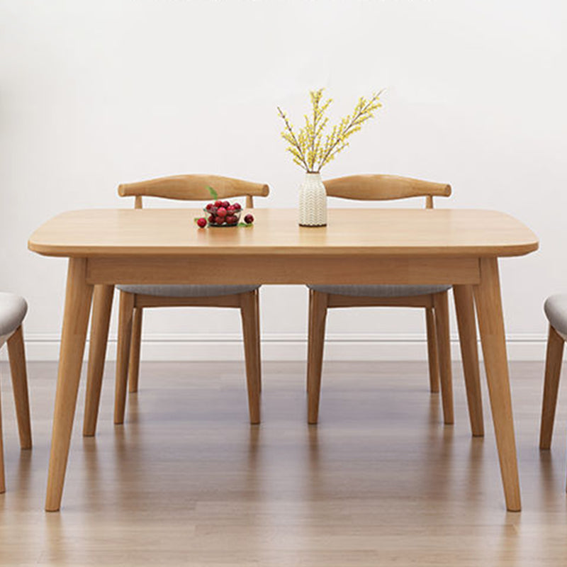 Modern Style Solid Wood Dining Table Brown Rectangle Table for Kitchen Dining Room, 47"L x 29.5"H Clearhalo ' dining_table' 'Dining Tables & Seating' 'Dining Tables' 'furn' 'furn_dining_table' 'Furniture' 'furniture_dining_table' 'Kitchen & Dining Furniture' 'kitchen&dining_furn' 'kitchen' 'kitchen_dining_table' 3598585